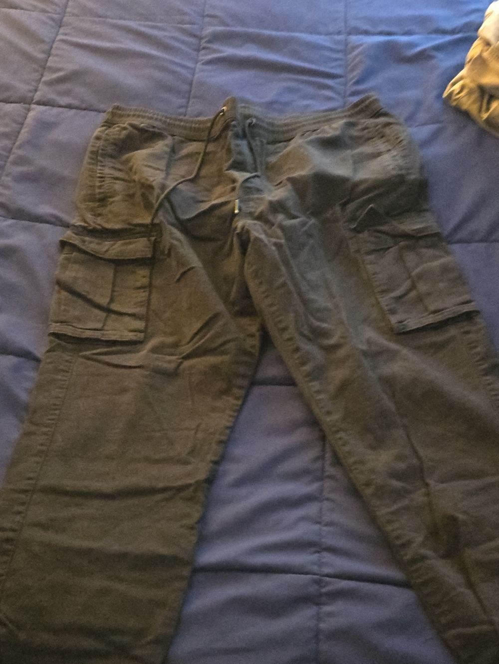 Goodfellow & Co Black Cargo Pants with Drawstring Waist